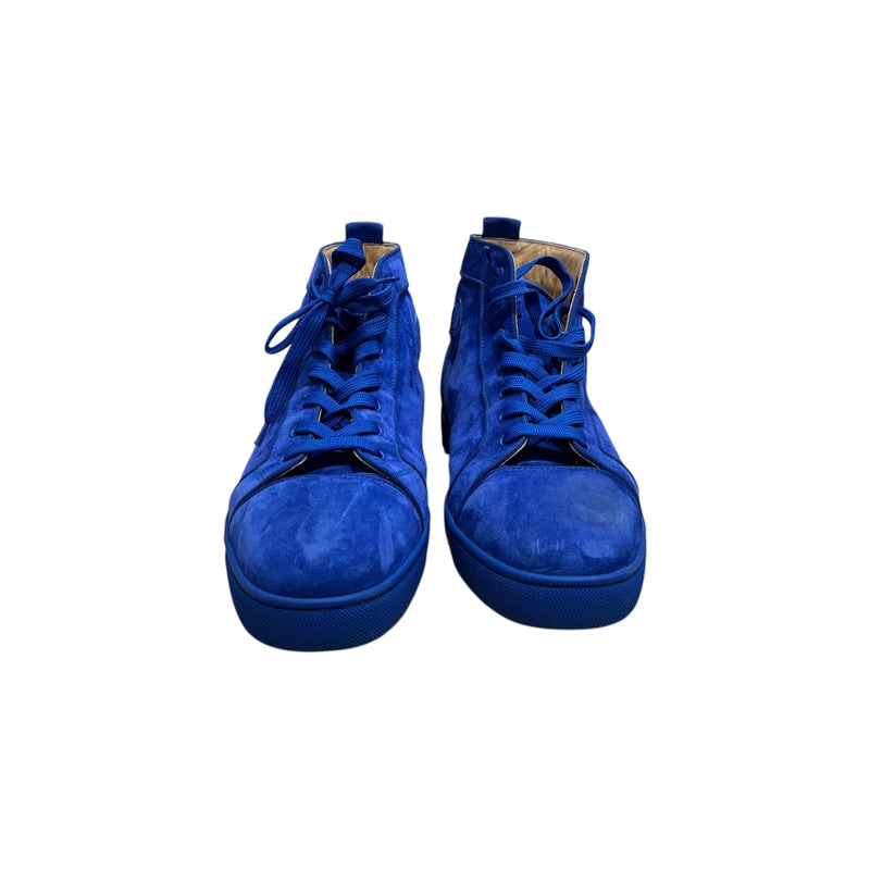 Christian Louboutin/Hi-Sneakers/EU 47/Suede/BLU/LOUIS ORLATO FLAT