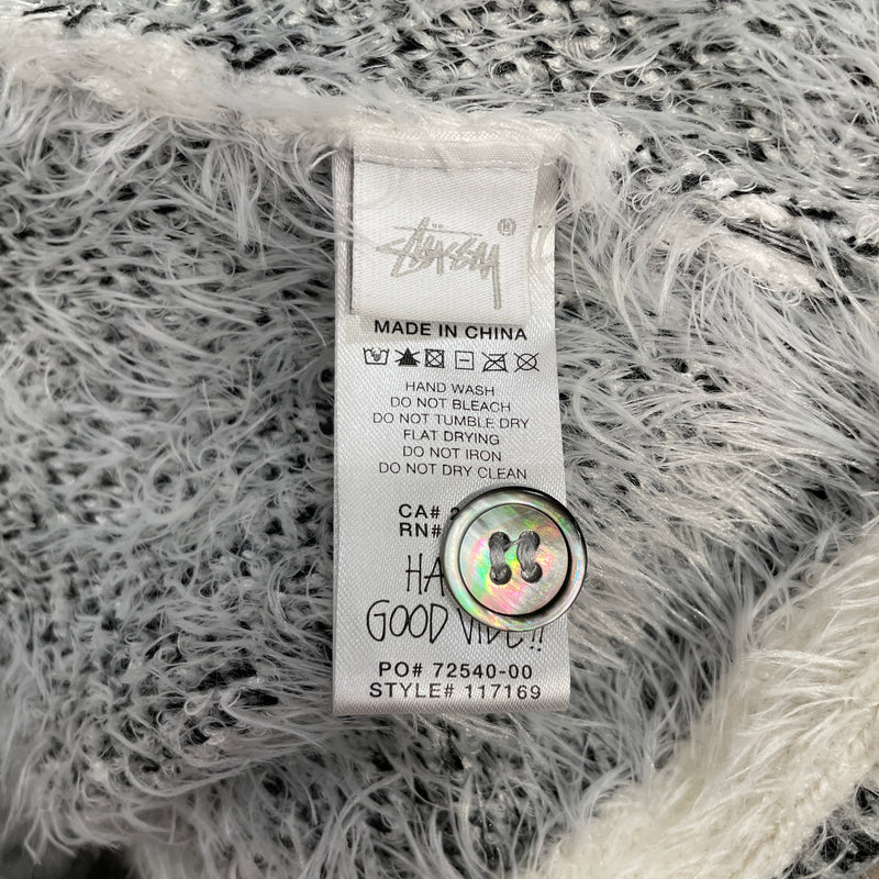 STUSSY/Cardigan/XL/Plaid/Nylon/SLV/Snap Front/