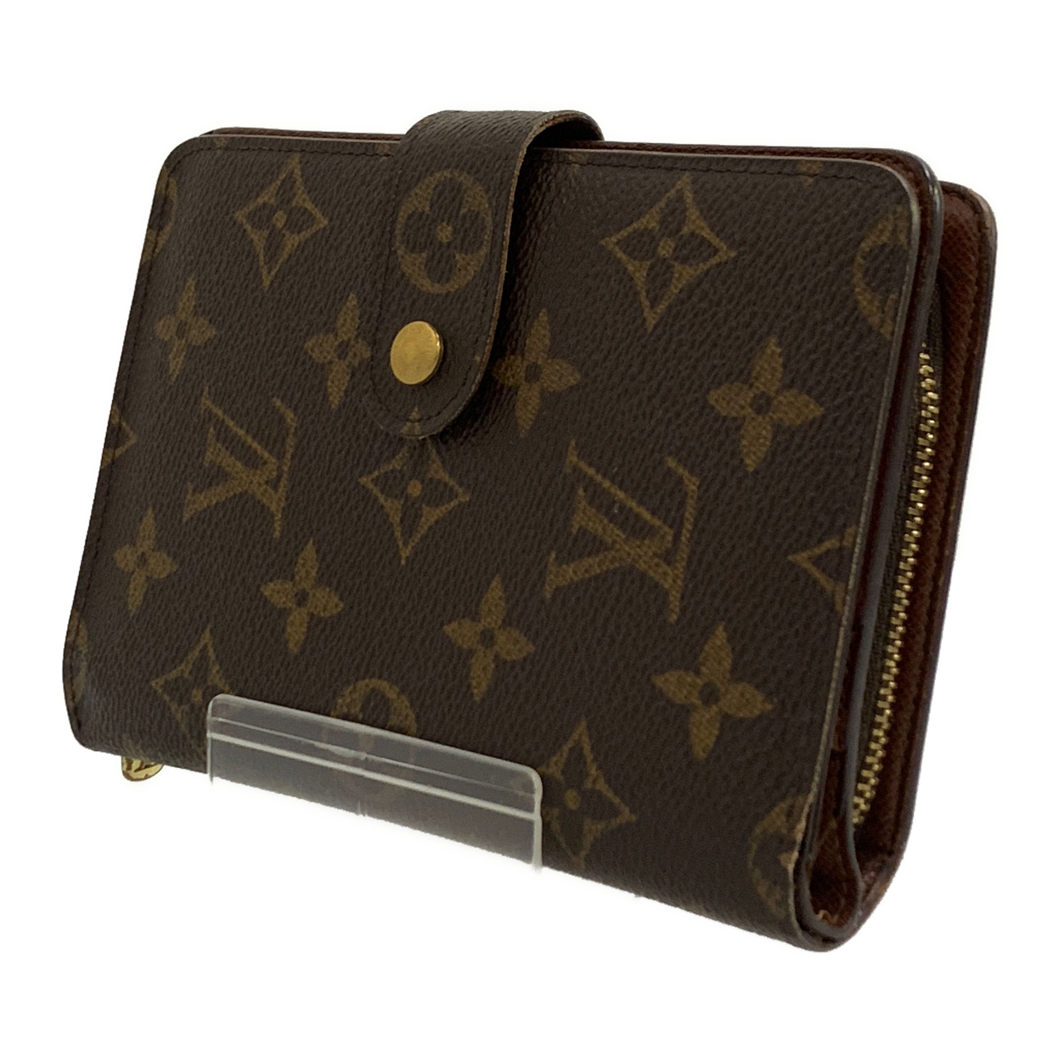 Louis Vuitton Porte Papier Zip Womens Folded wallet M61207 Brown