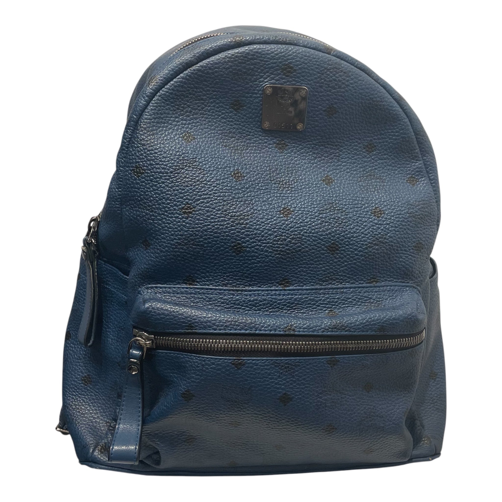MCM/Backpack/Monogram/Leather/BLU/BLACK ALL OVER LOGO – 2nd STREET USA