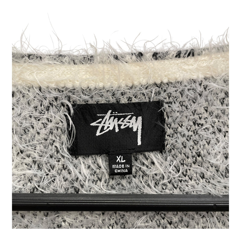 STUSSY/Cardigan/XL/Plaid/Nylon/SLV/Snap Front/