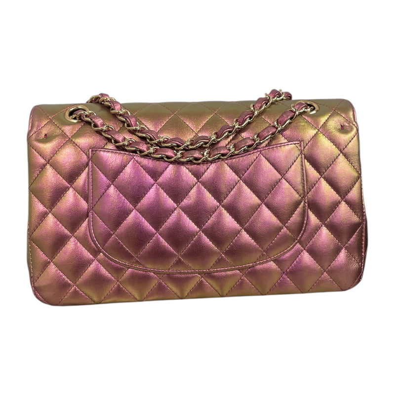 CHANEL/Cross Body Bag/Leather/PNK/IRIDESCENT FLAP BAG