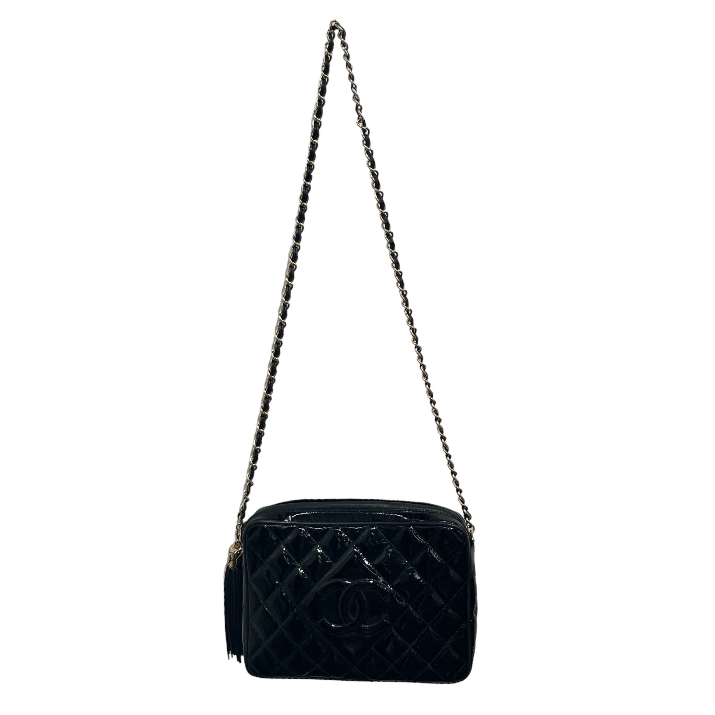 CHANEL/Cross Body Bag/S/Leather/BLK/CAMERA BAG 2nd STREET USA