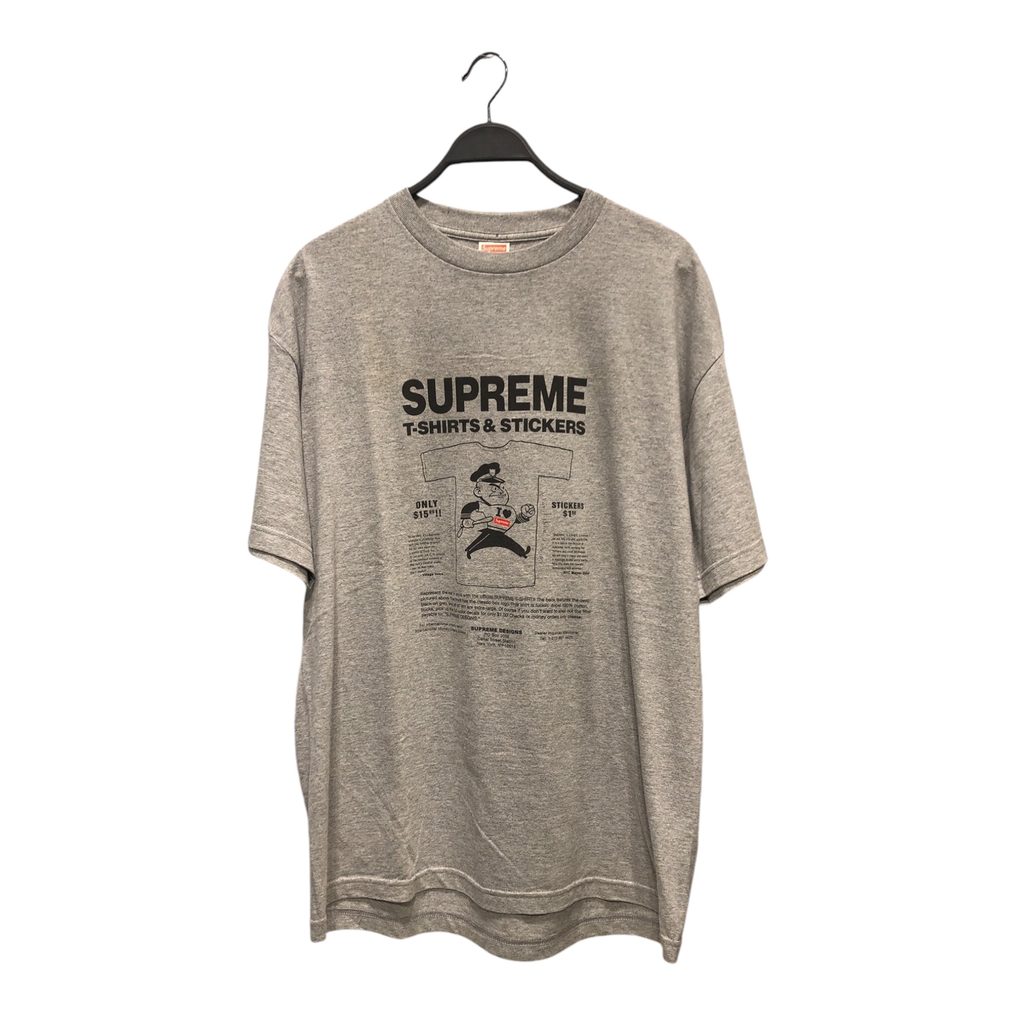 Supreme T Shirt XL Cotton GRY T SHIRTS STICKERS 2nd STREET USA