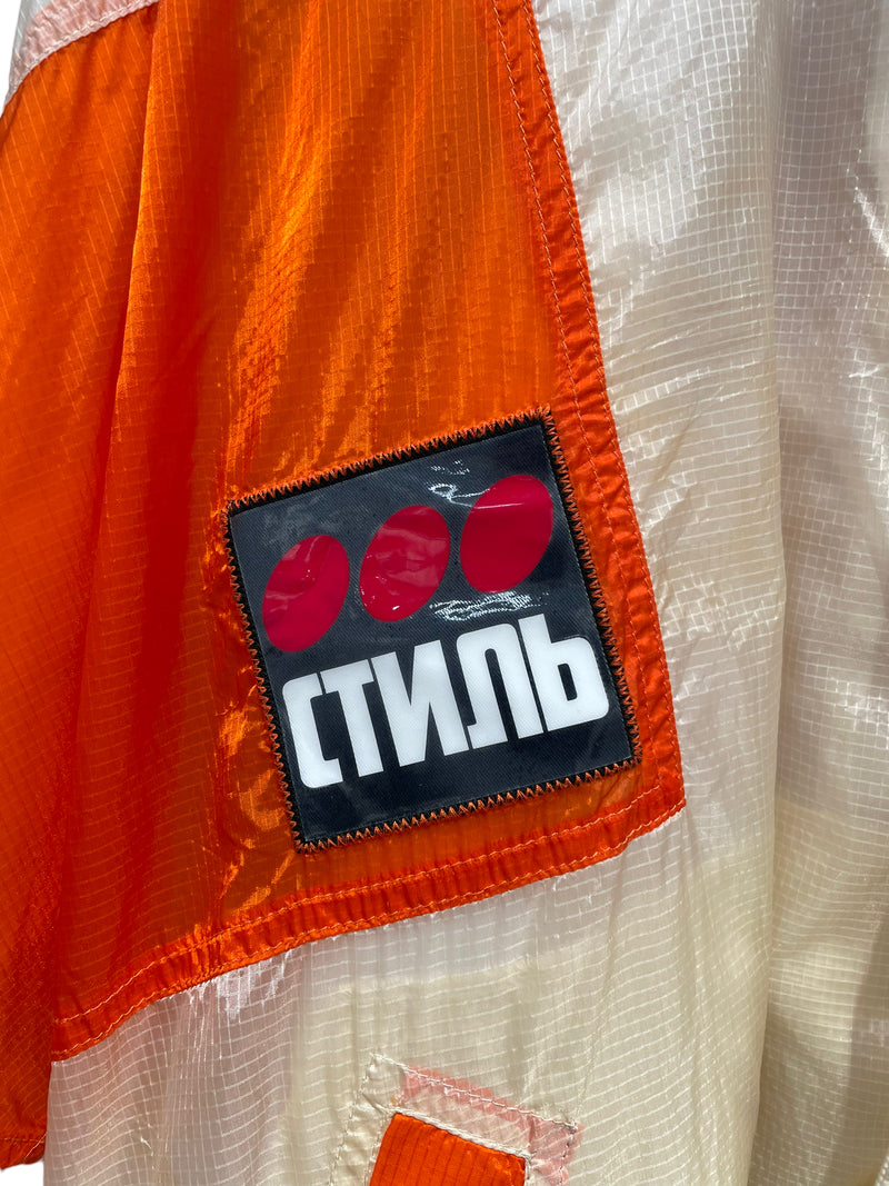 HERON PRESTON/Windbreaker/XL/Polyester/IVR/ORANGE AND YEL. WINDBREAKER