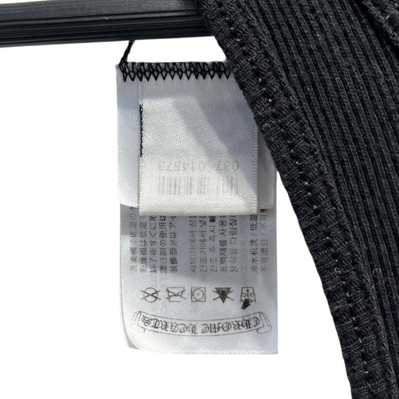 CHROME HEARTS/Camisole/S/Graphic/Cotton/BLK/WHITE SIDE GRAPHIC STRETCHED