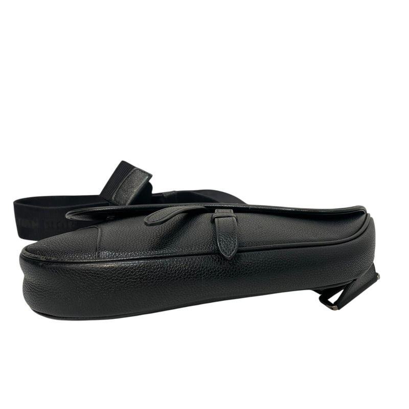 Christian Dior/STUSSY/Cross Body Bag/S/Leather/BLK/