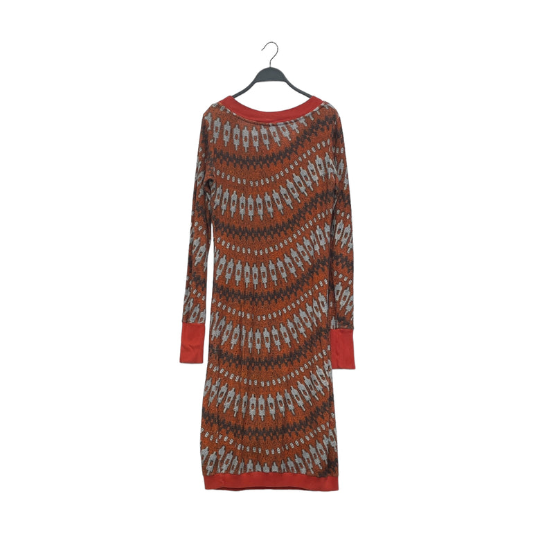 MM6/LS Dress/M/All Over Print/Cotton/ORN/