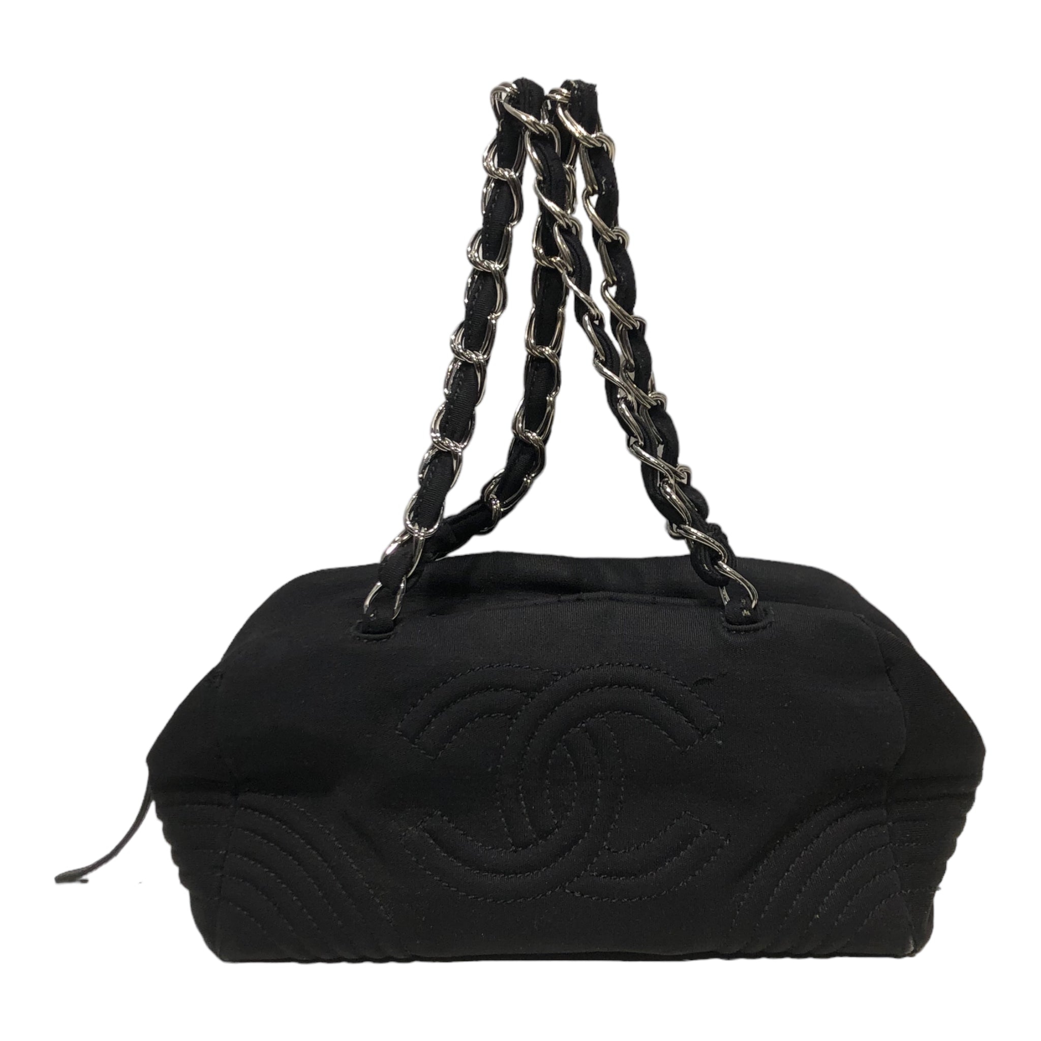 CHANEL/Hand Bag/BLK/Silver Chain 2nd STREET USA