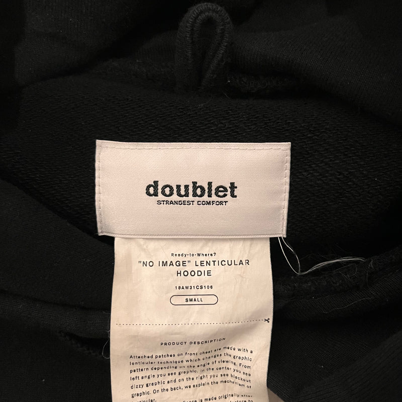 doublet/Hoodie/S/BLK/Cotton/18AW31CS106