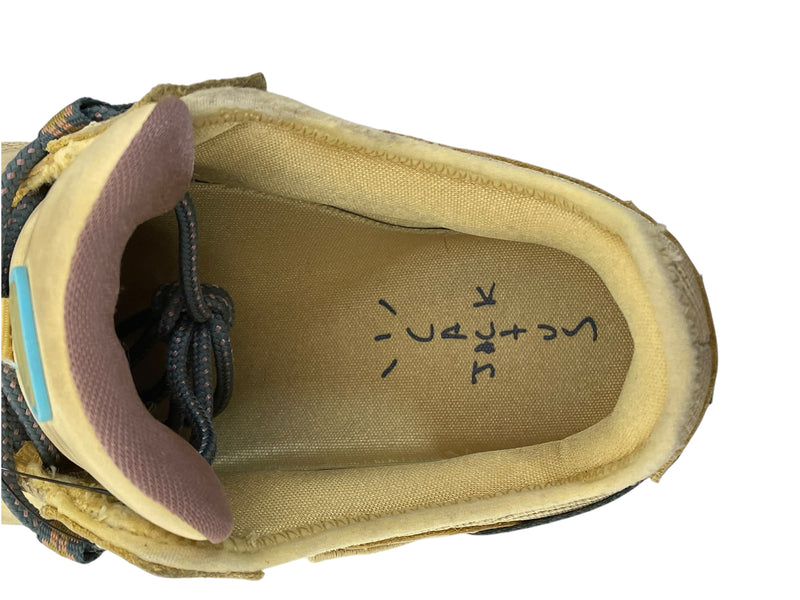 NIKE/TRAVIS SCOTT X AIR MAX 1/Low-Sneakers/US 9.5/Suede/YEL/DO9392-700