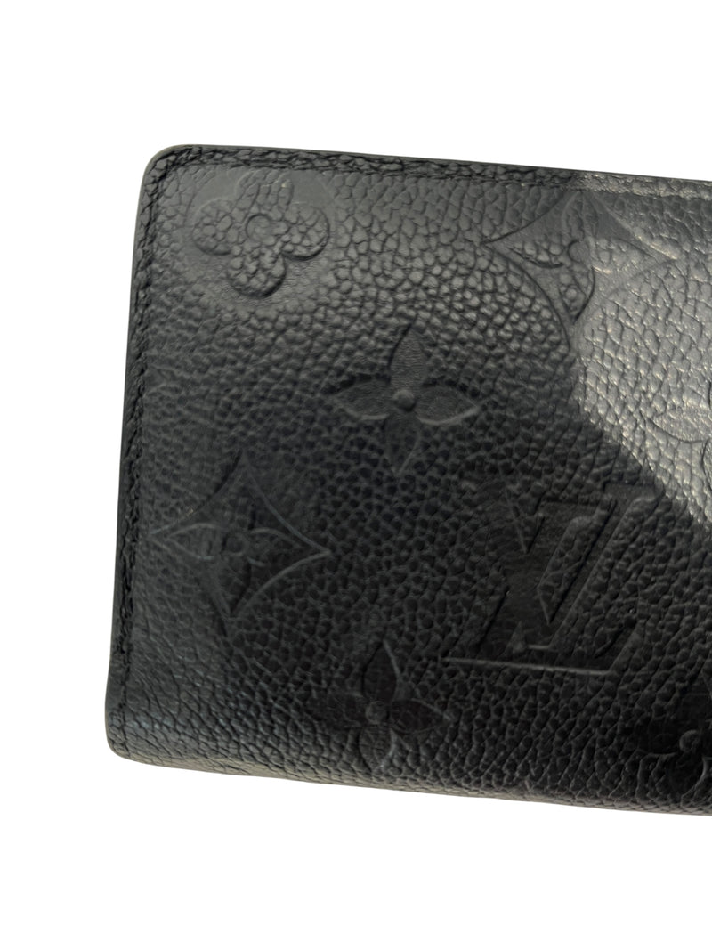 LOUIS VUITTON/Wallet/Monogram/Leather/BLK/clea Wallet