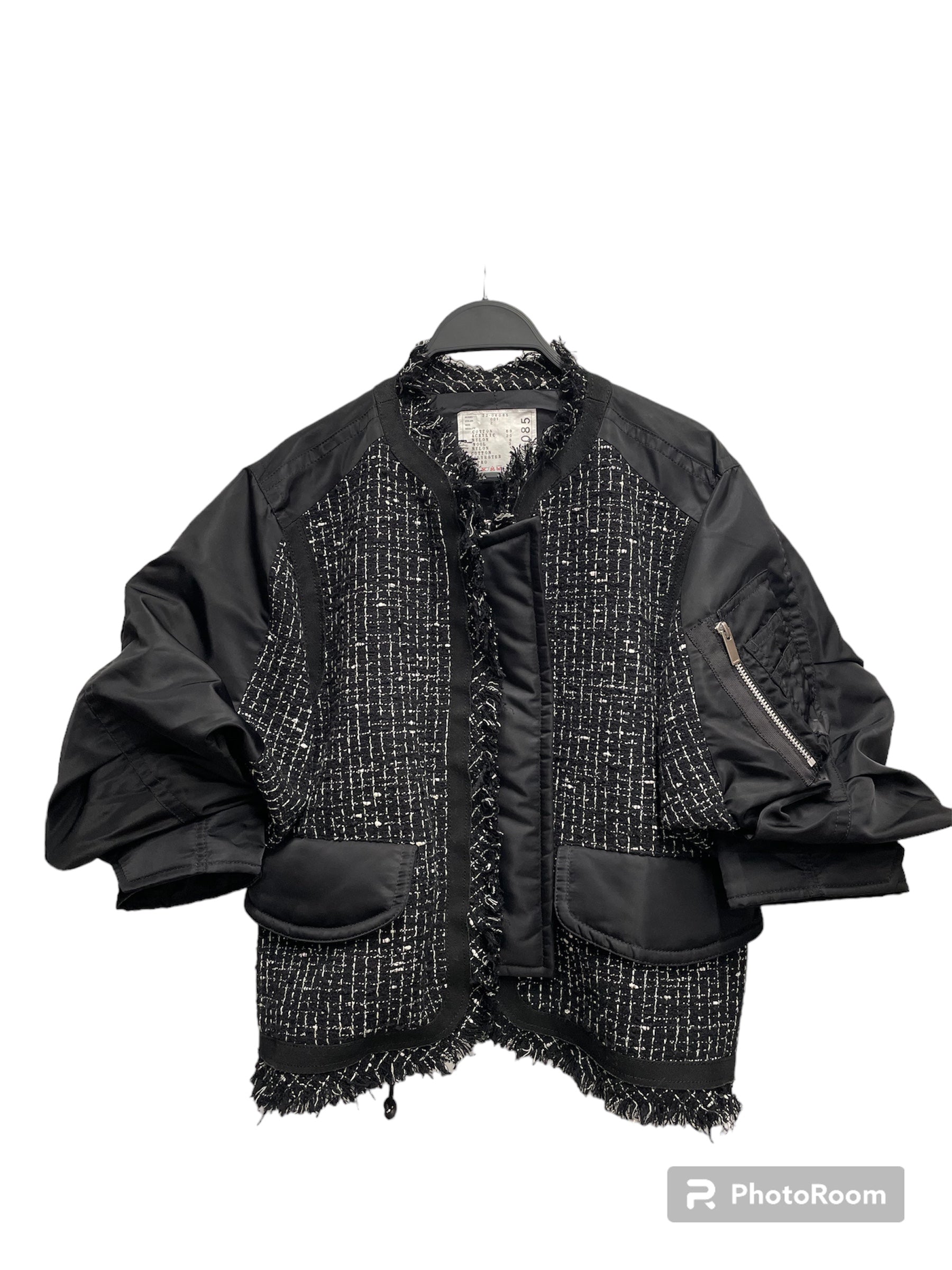 SACAI JACKET/2/PLAIN/COTTON/BLK – 2nd STREET USA