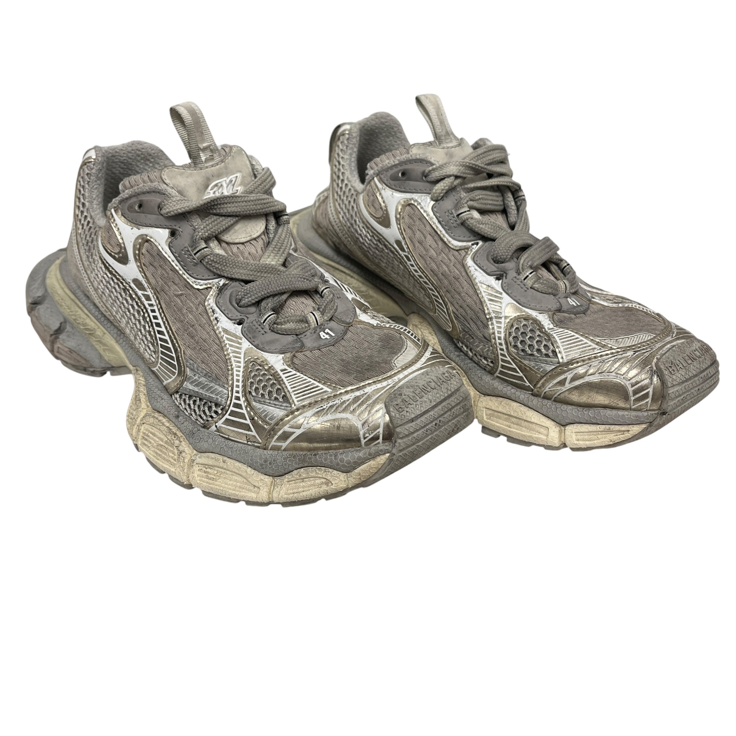 BALENCIAGA/Low-Sneakers/EU 41/Cotton/GRY/3XL Worn Out – 2nd STREET USA