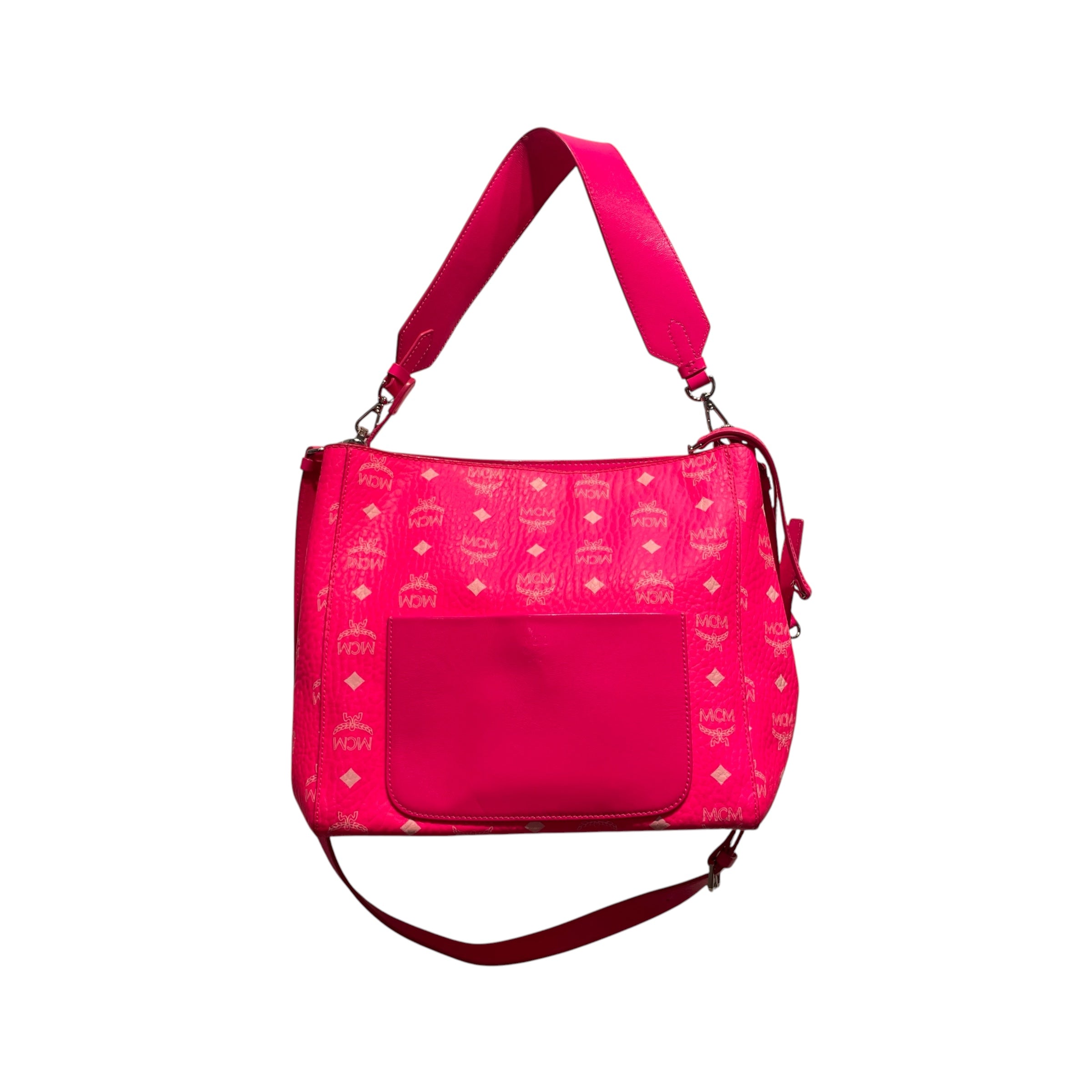 MCM ロゴプリント ボディバッグ MCM/Cross Body Bag/Monogram/Leather/PNK/NEON PINK MCM CROSSBODY