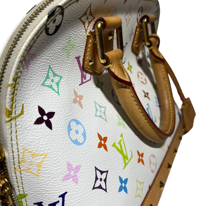 LOUIS VUITTON/Hand Bag/Monogram/Leather/WHT/ALMA MULTICOLOR NM