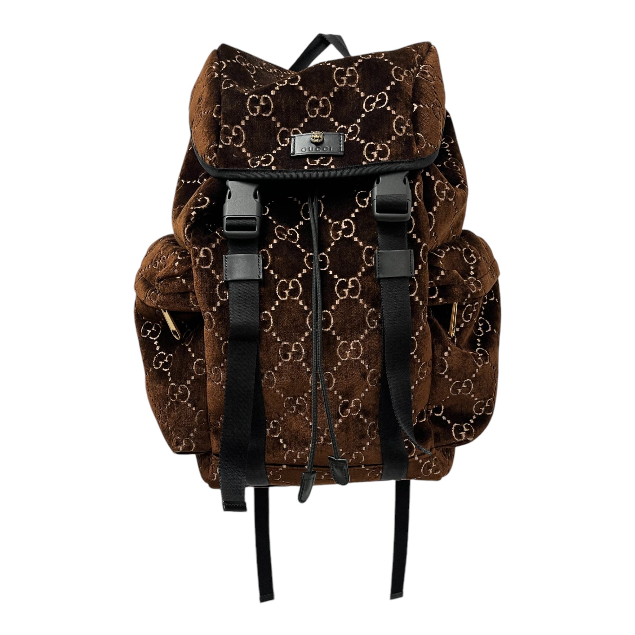 Gucci fashion backpack velvet