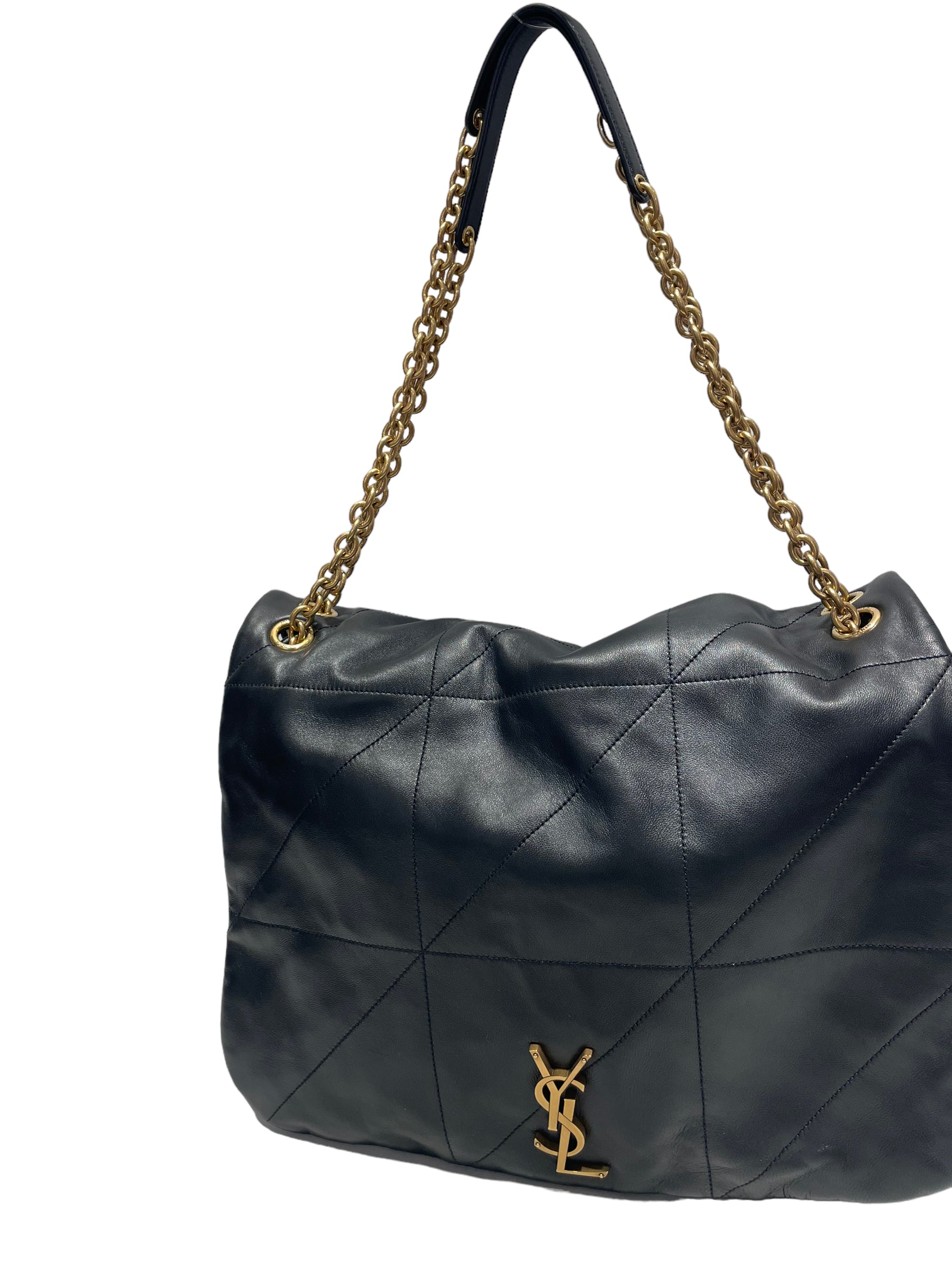 YVES SAINT LAURENT/Cross Body Bag/Leather/BLK/ 2nd STREET USA