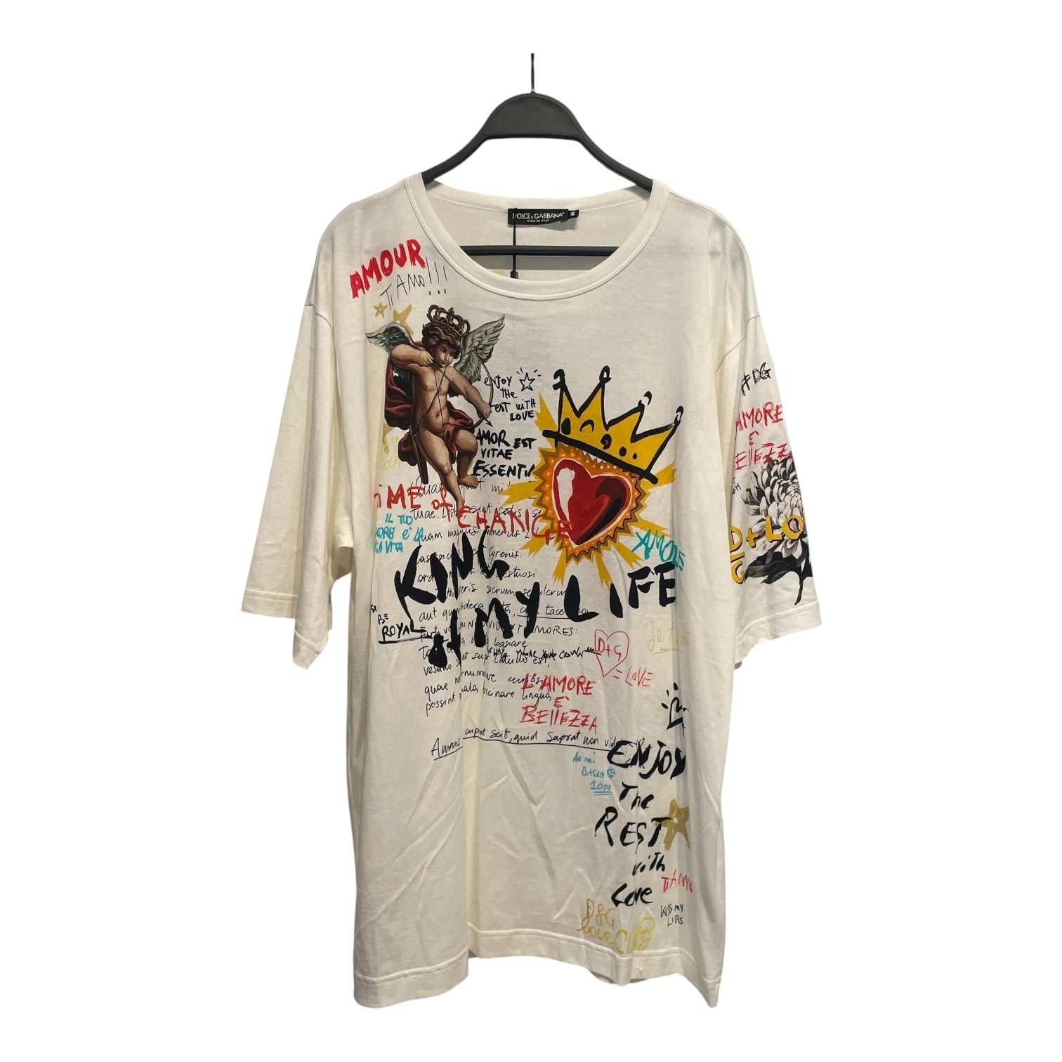 DOLCE&GABBANA/T-Shirt/52/Cotton/WHT/High Neck/ – 2nd STREET USA