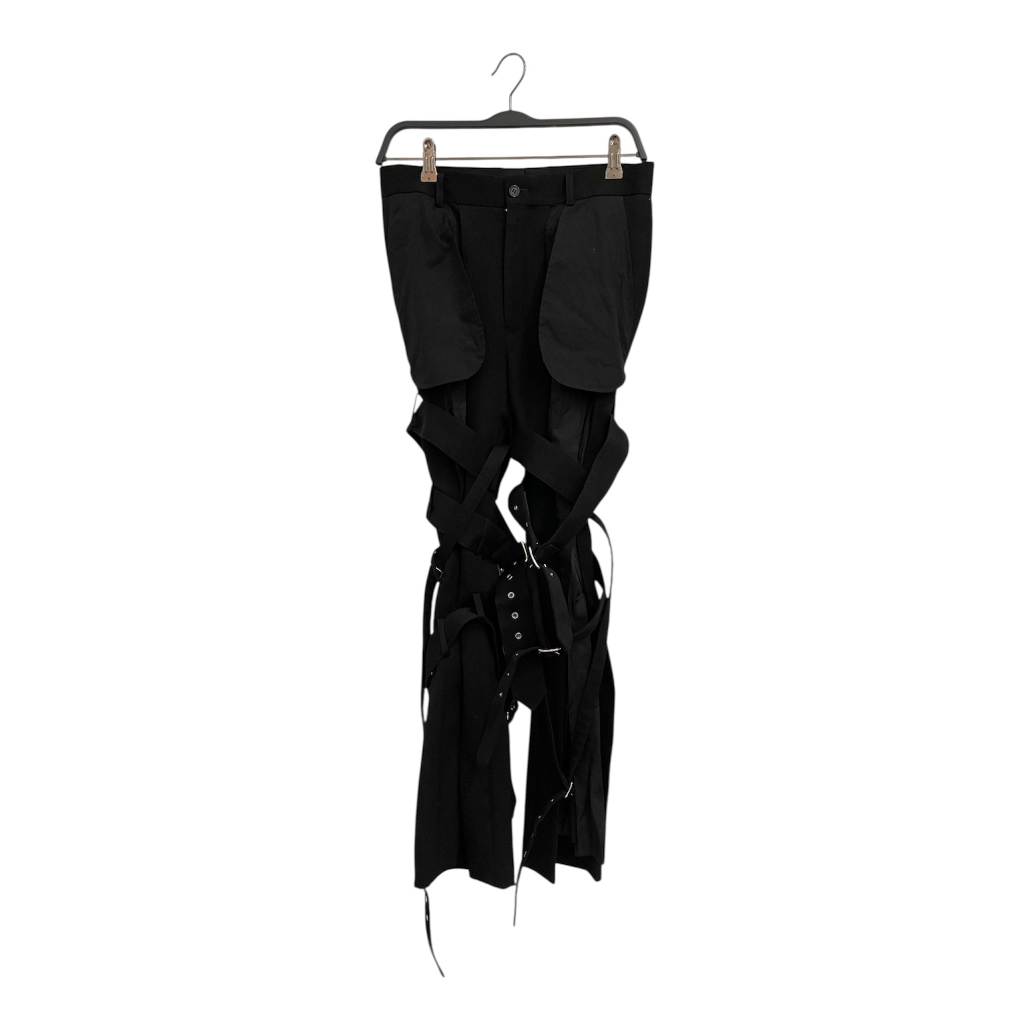 noir kei ninomiya/COMME des GARCONS/Pants/S/BLK/STRAPS ATTATCHED