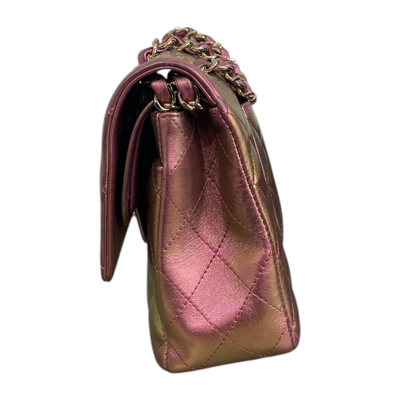 CHANEL/Cross Body Bag/Leather/PNK/IRIDESCENT FLAP BAG
