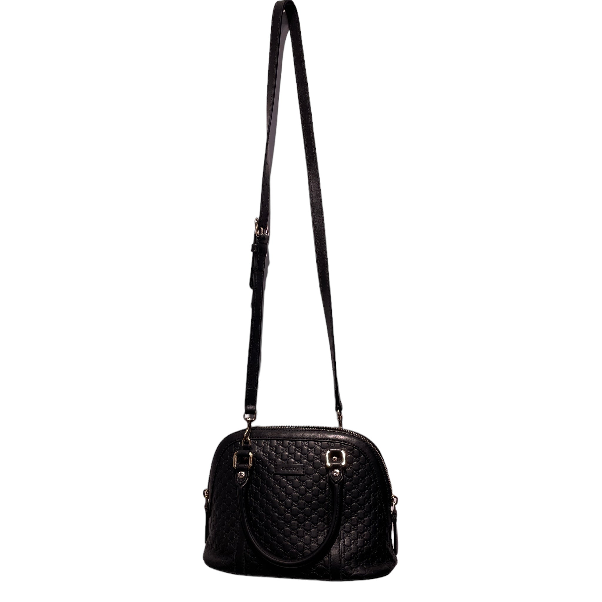 Gucci Microguccissima Mini Dome Bag - Black Handle Bags, Handbags