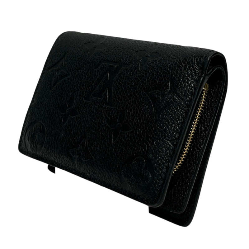 LOUIS VUITTON/Wallet/Monogram/Leather/BLK/clea Wallet