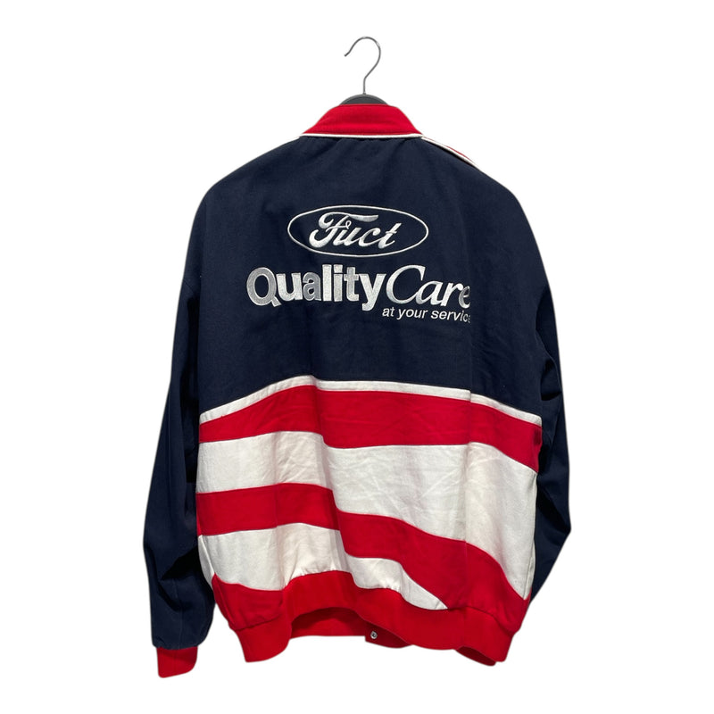 FUCT/Souvenir Jkt/L/NVY/Graphic/RACING STYLE JACKET,