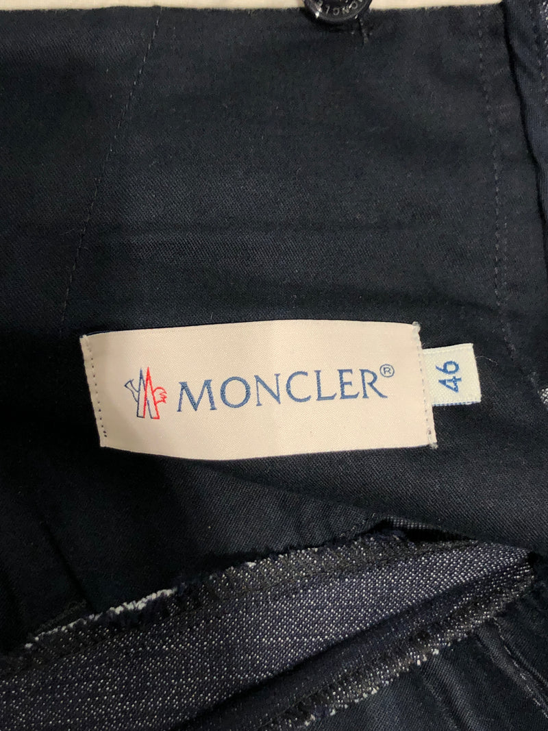 MONCLER/Slacks/46/Denim/IDG/PLEATED TROUSER