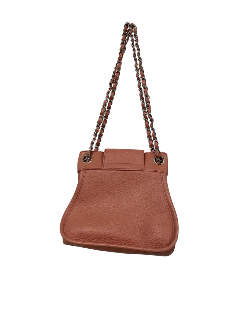 CHANEL/Cross Body Bag/OS/Leather/PNK/Mademoiselle Lock Accordion