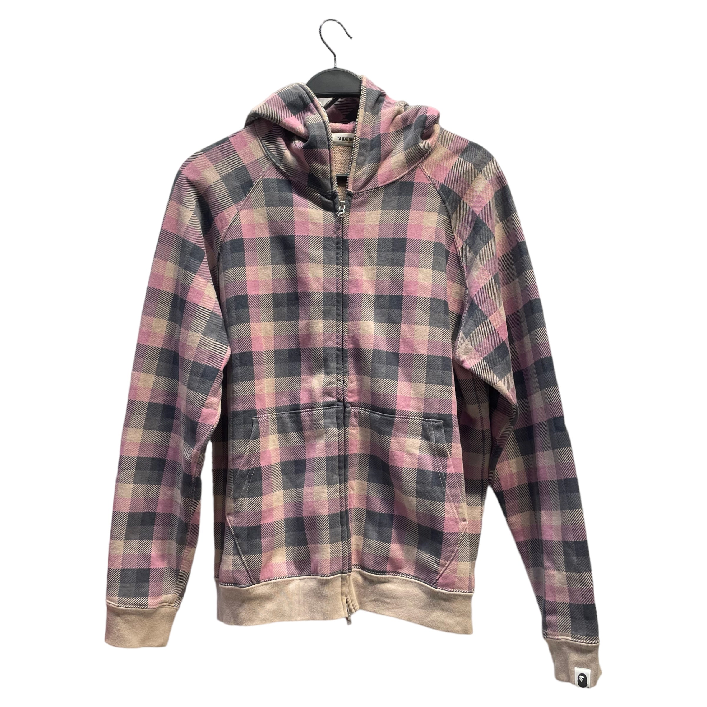 BAPE/Hoodie/M/Plaid/Cotton/PNK/ – 2nd STREET USA