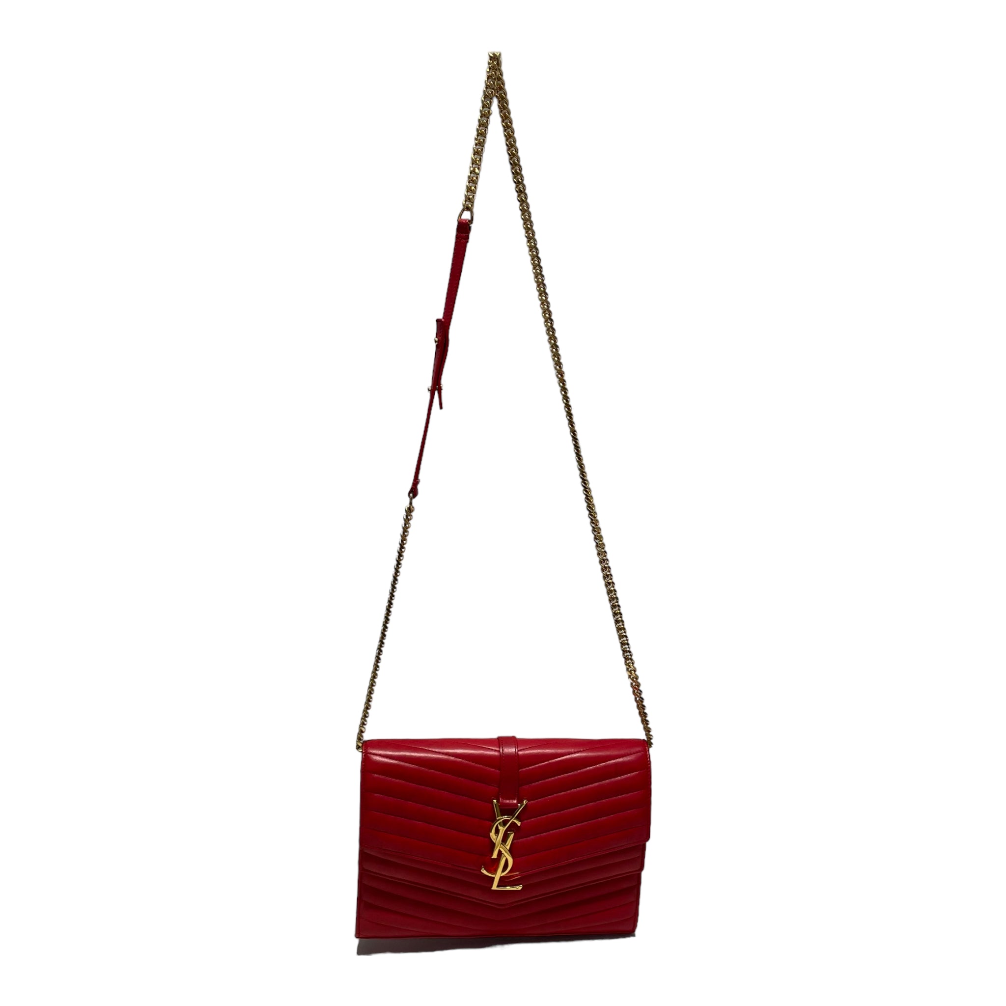 YVES SAINT LAURENT/Cross Body Bag/Leather/RED/SULPICE 2nd STREET USA