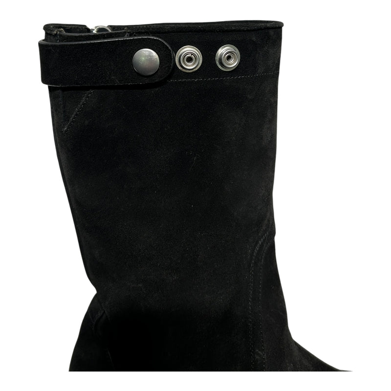 Rick Owens/Boots/EU 45/Suede/BLK/TRACTOR TRANSPARENT SOLE ZIP