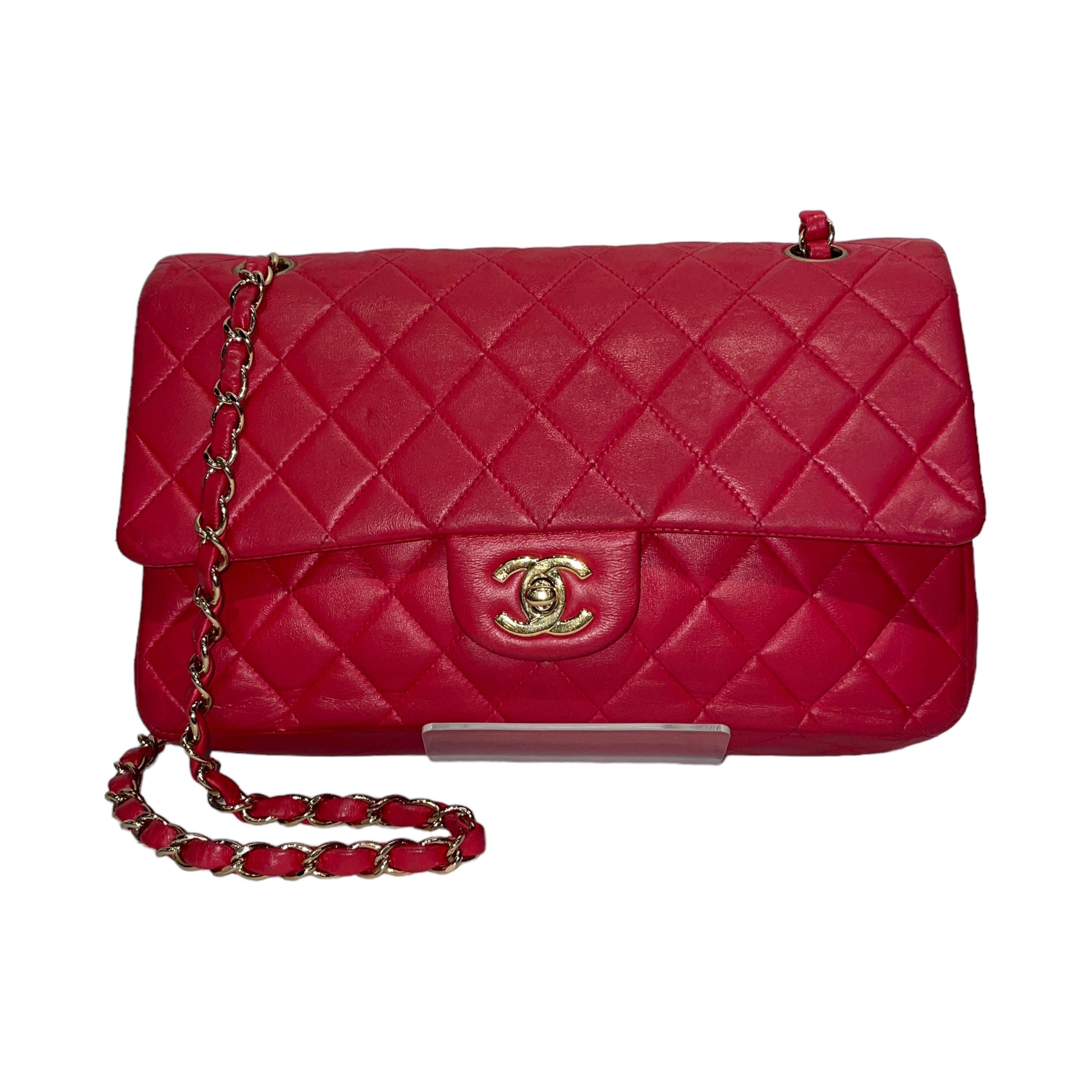 CHANEL/Cross Body Bag/RED/Leather/Plain 2nd STREET USA
