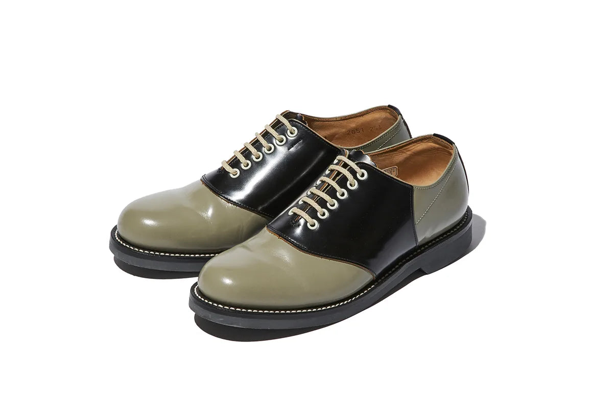 Green and black REGAL dress shoes
