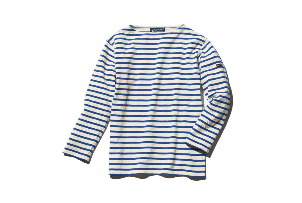 Blue and white stripped long sleeve shirt