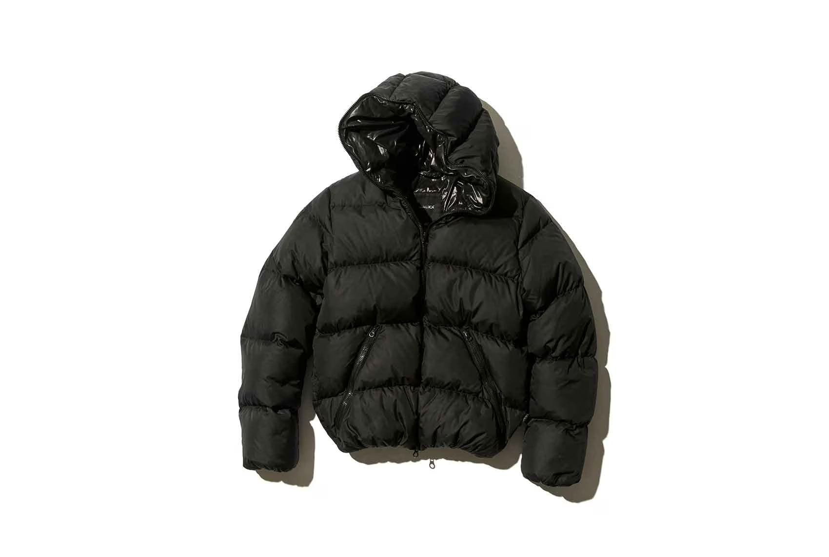 Duvetica black puffer jacket with hood