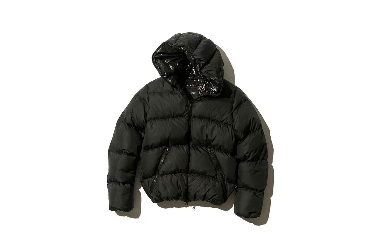 Duvetica black puffer jacket with hood