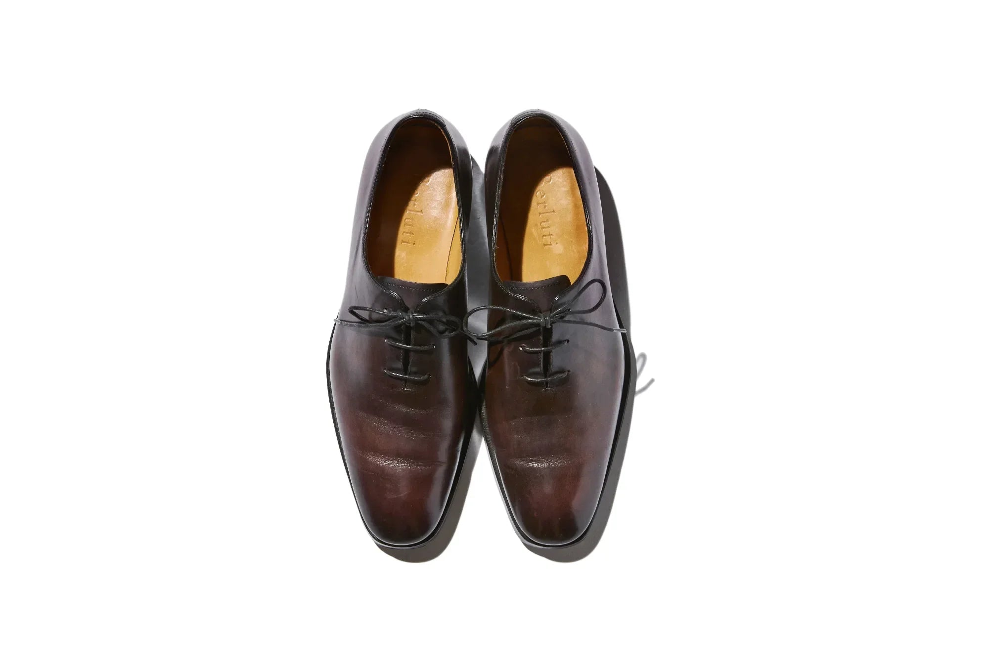 Dark brown Berluti dress shoes