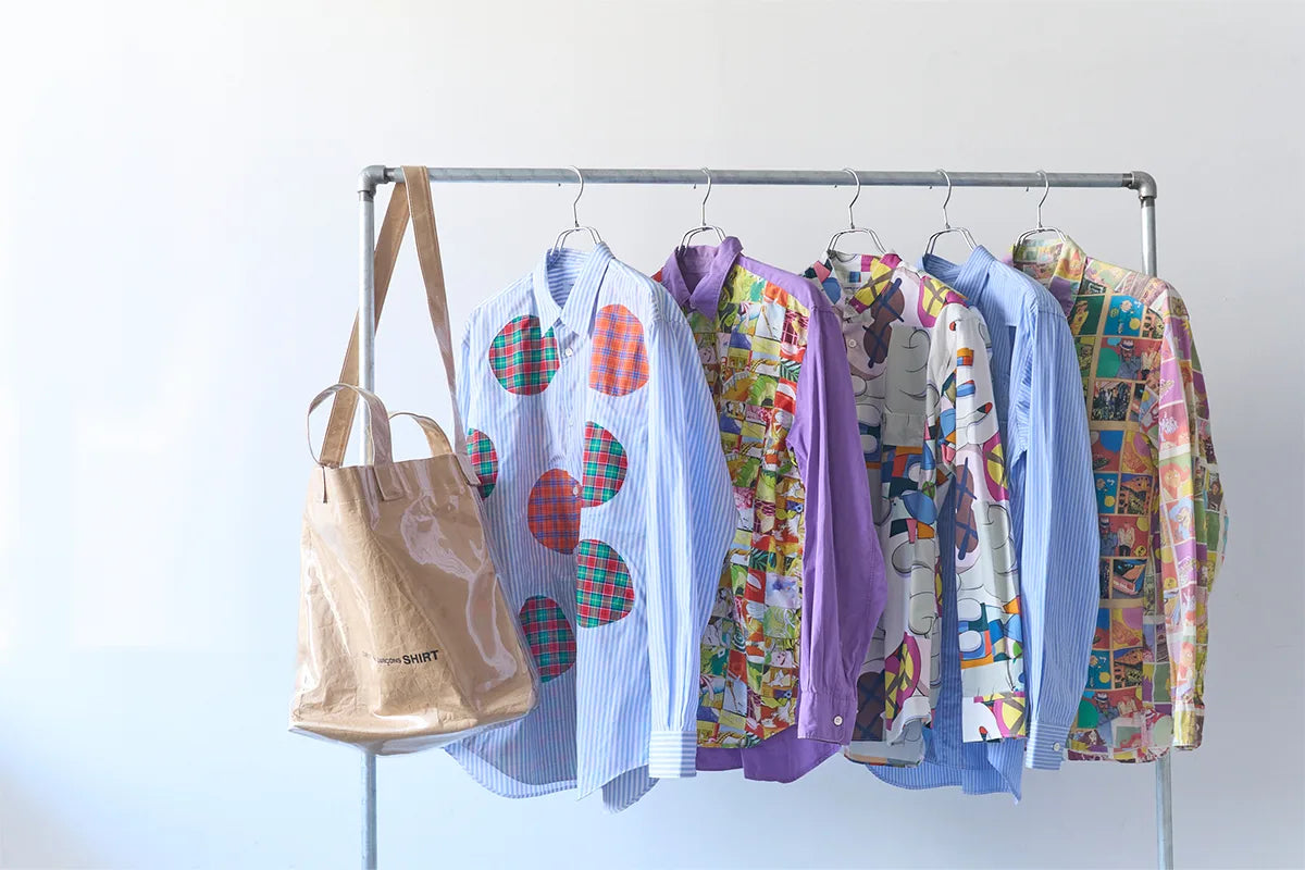 Rack of Comme des Garcons long sleeve shirts