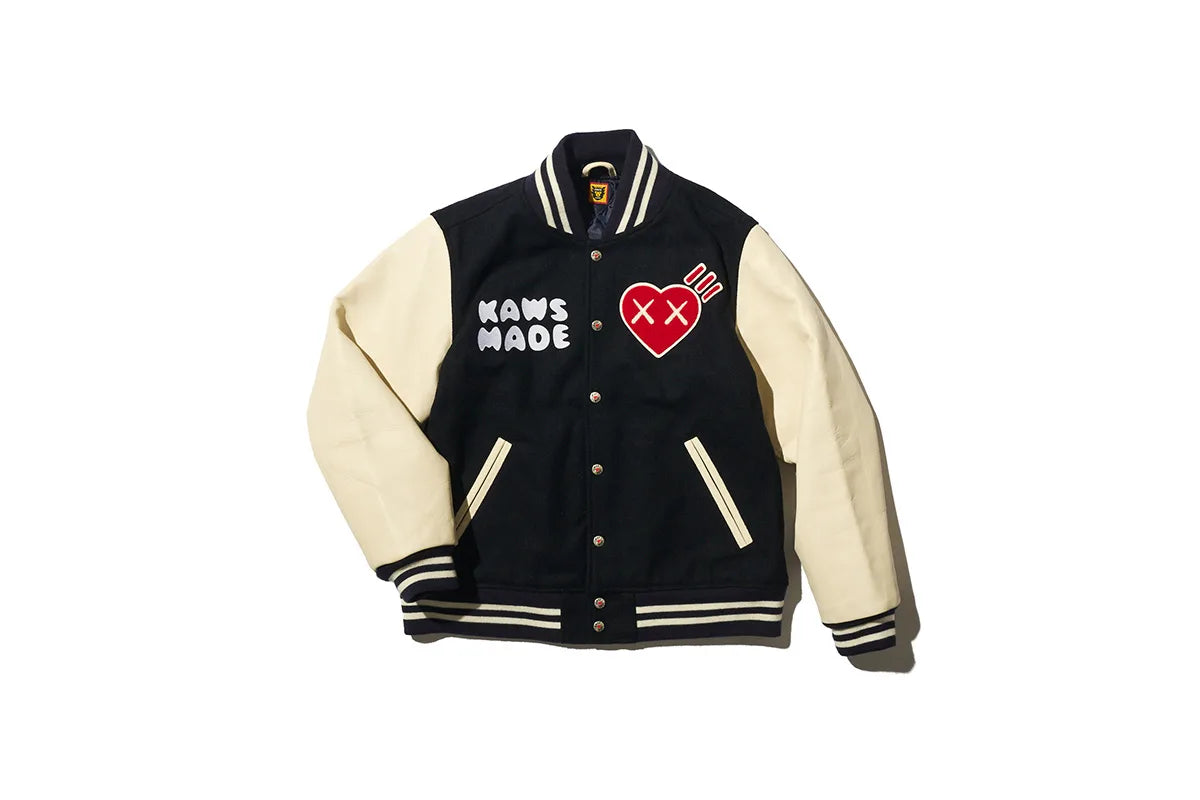 HUMAN MADE and KAWS Varsity Jacket