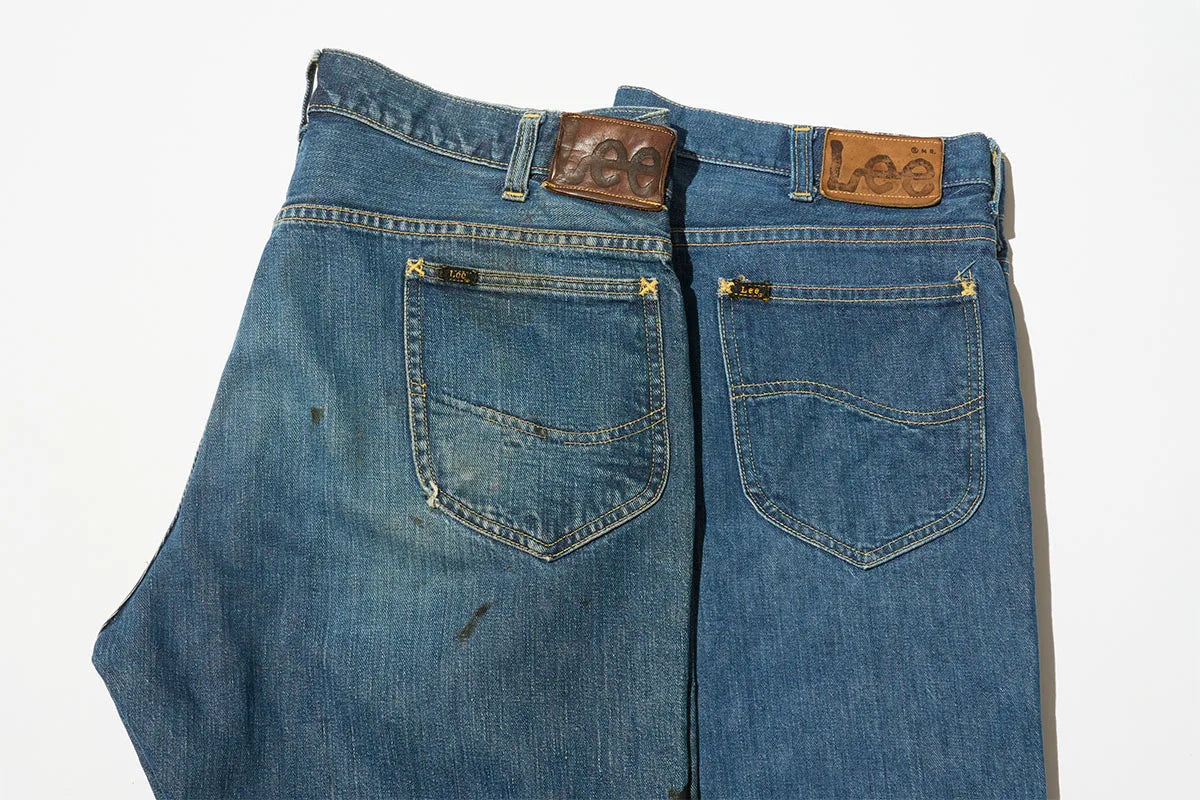 A pair of Lee denim jeans
