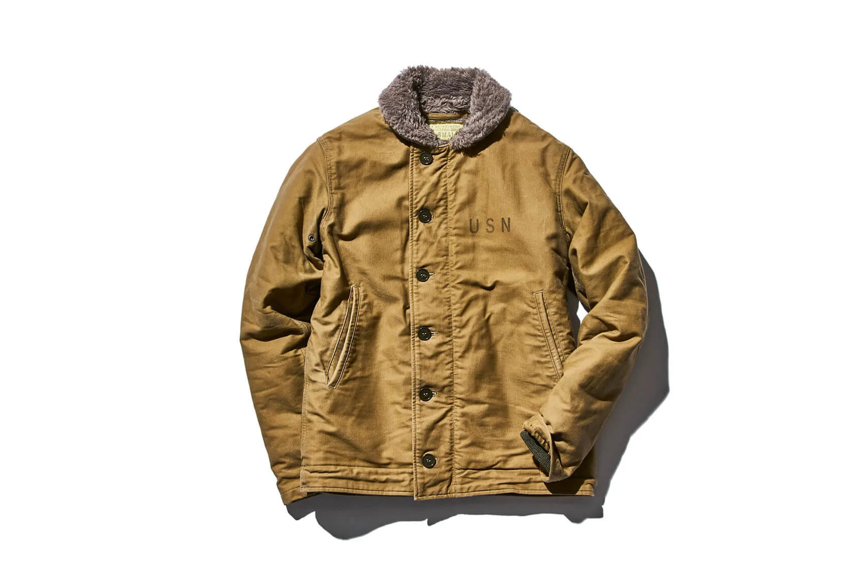 Thick cotton jacket with buttons