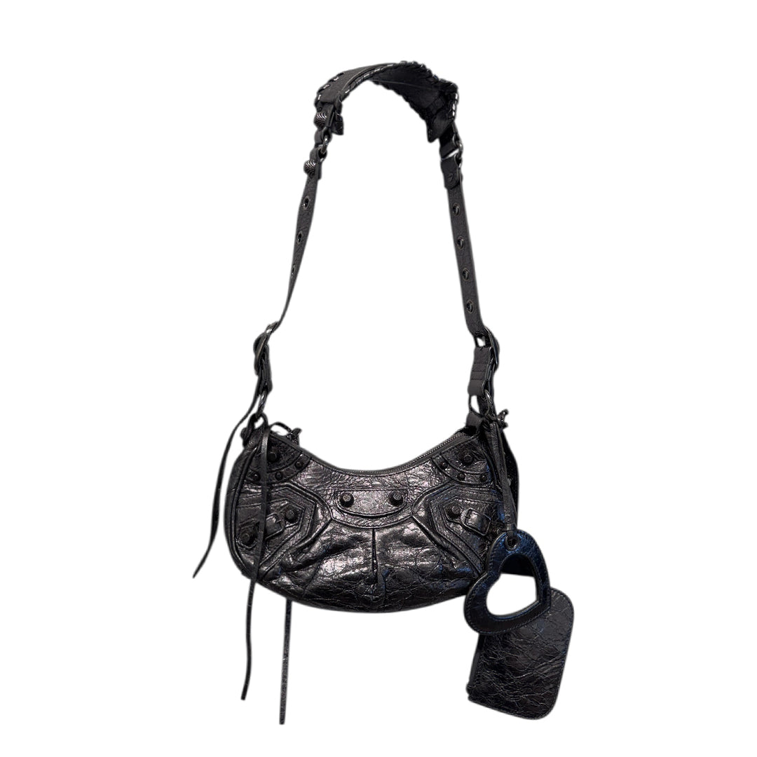 Balenciaga black leather handbag