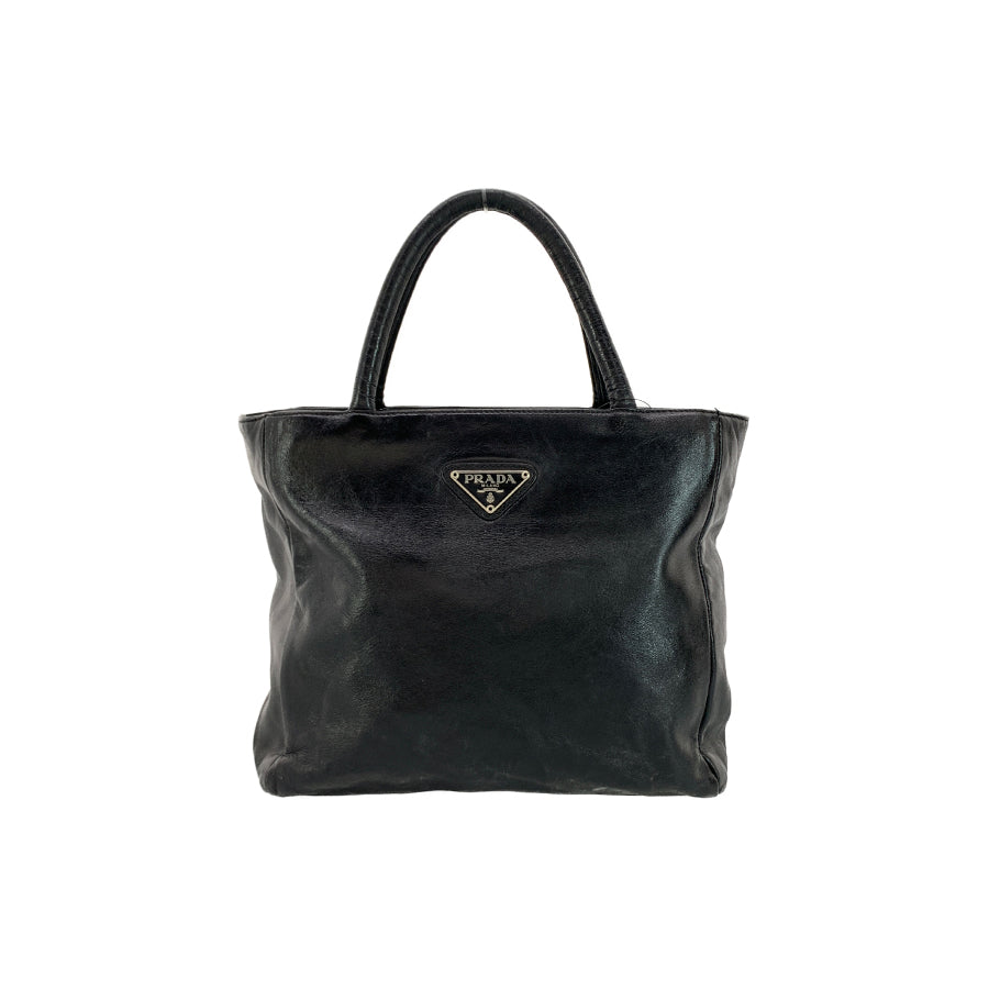 Prada black leather handbag