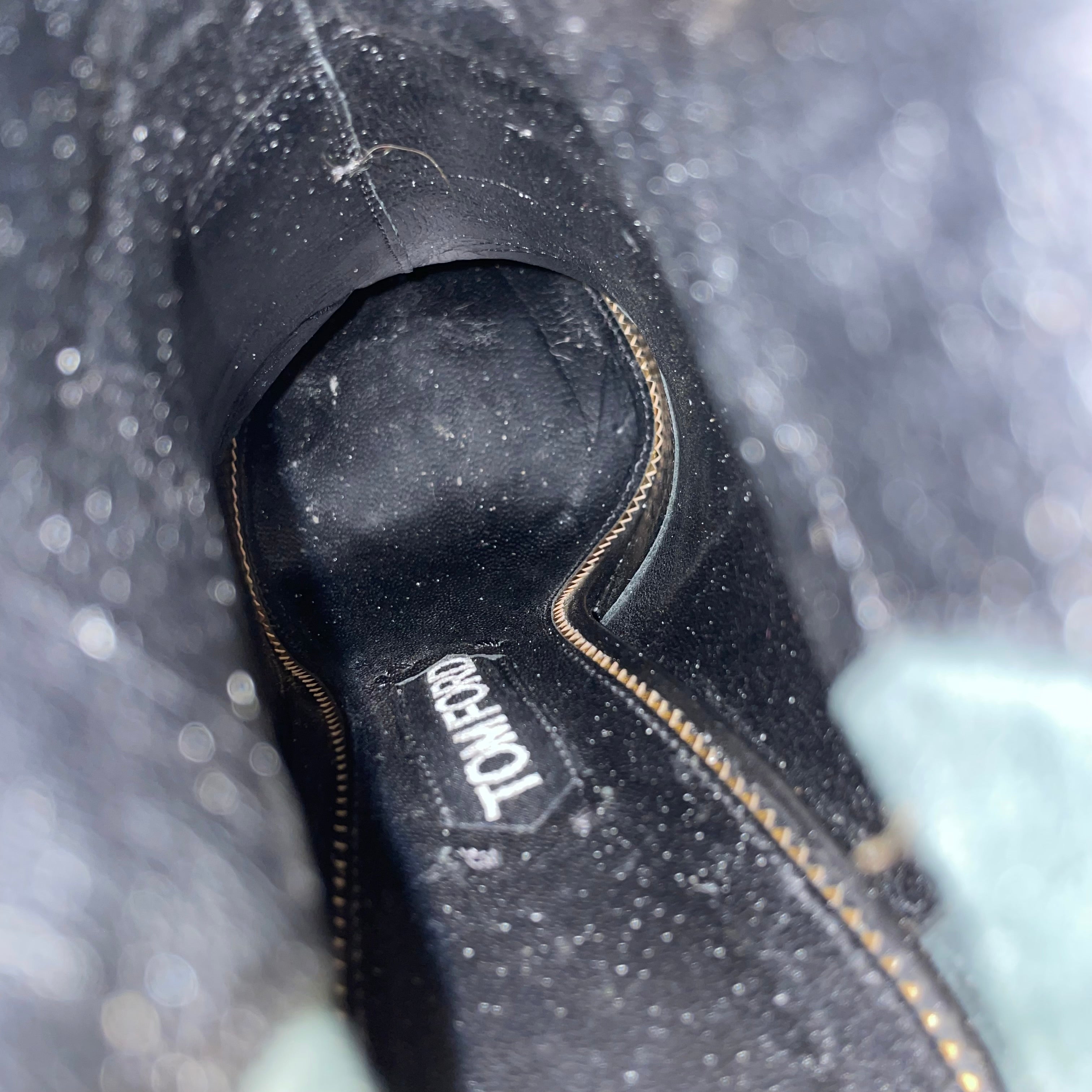 TOM FORD/Loafers/EU 38/Suede/BLK/ view 3
