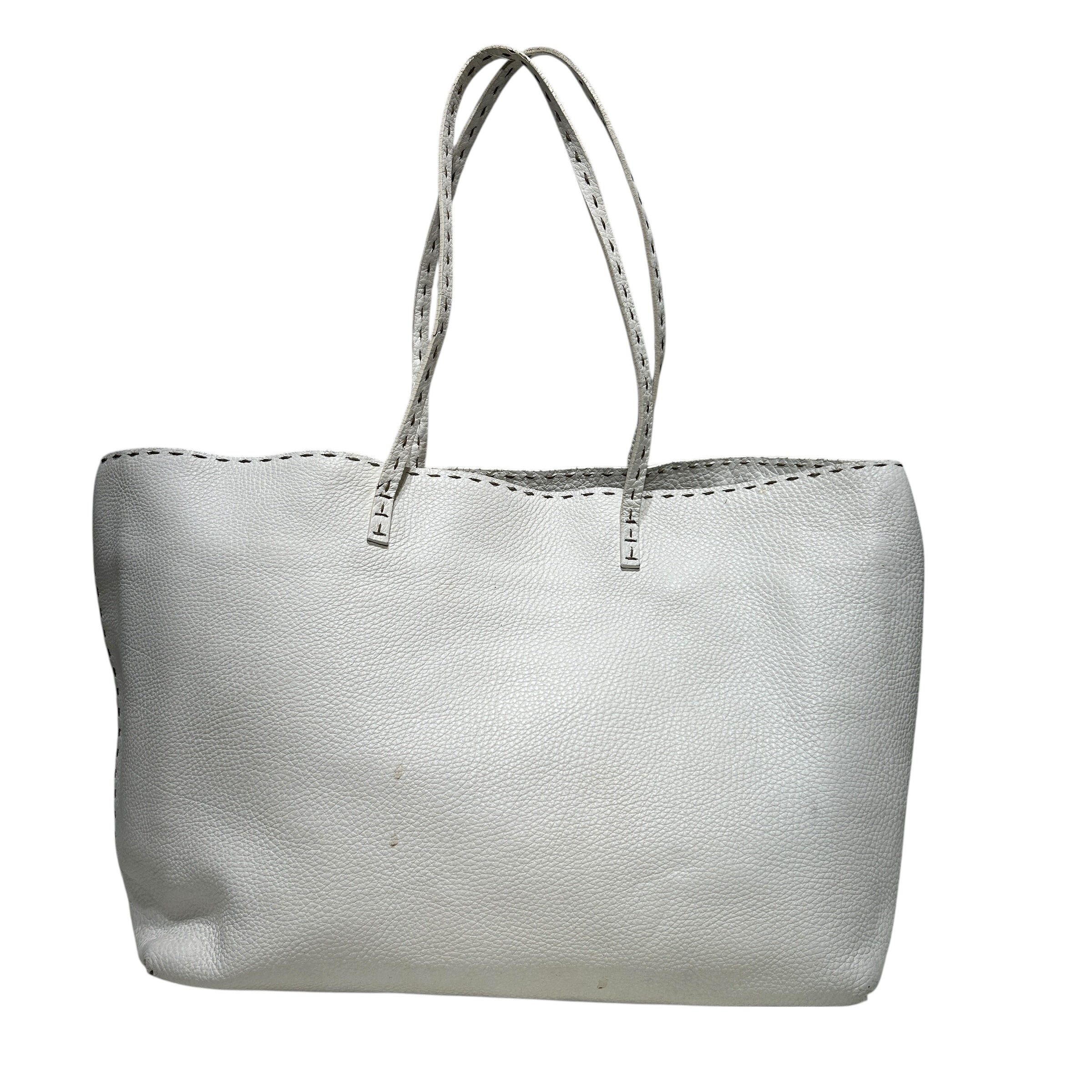 FENDI/Tote Bag/Leather/WHT/SELLERIA STITCH TOTE BAG view 1