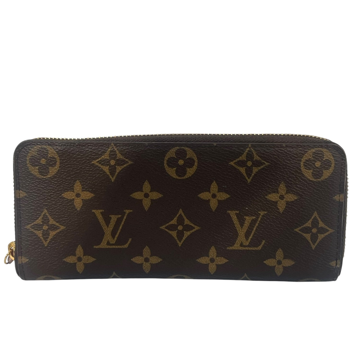 LOUIS VUITTON/Long Wallet/Monogram/Leather/PNK/L's/clemence ballerine pink view 1