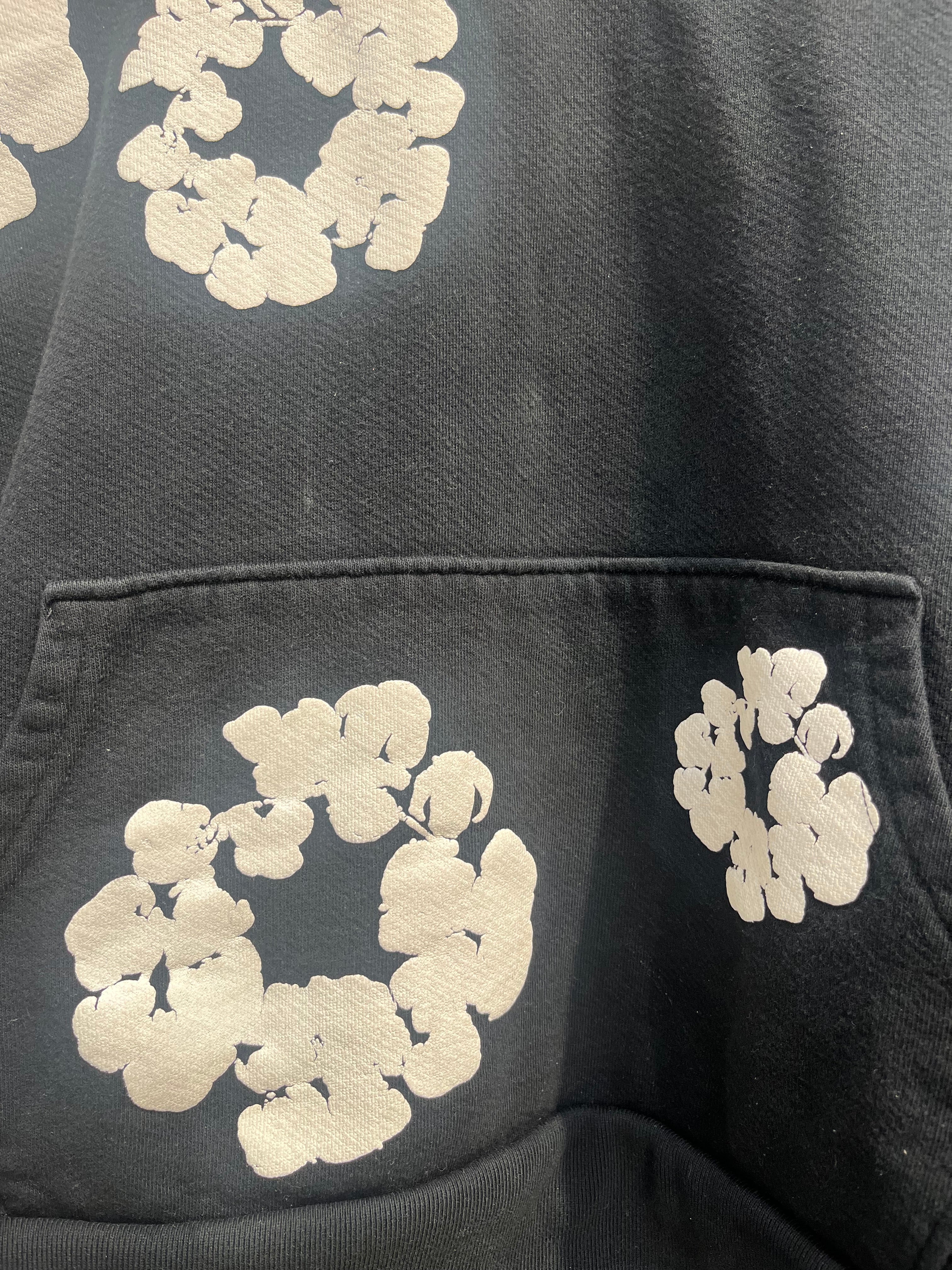 DENIM TEARS/Hoodie/LG/Cotton/BLK/ view 3