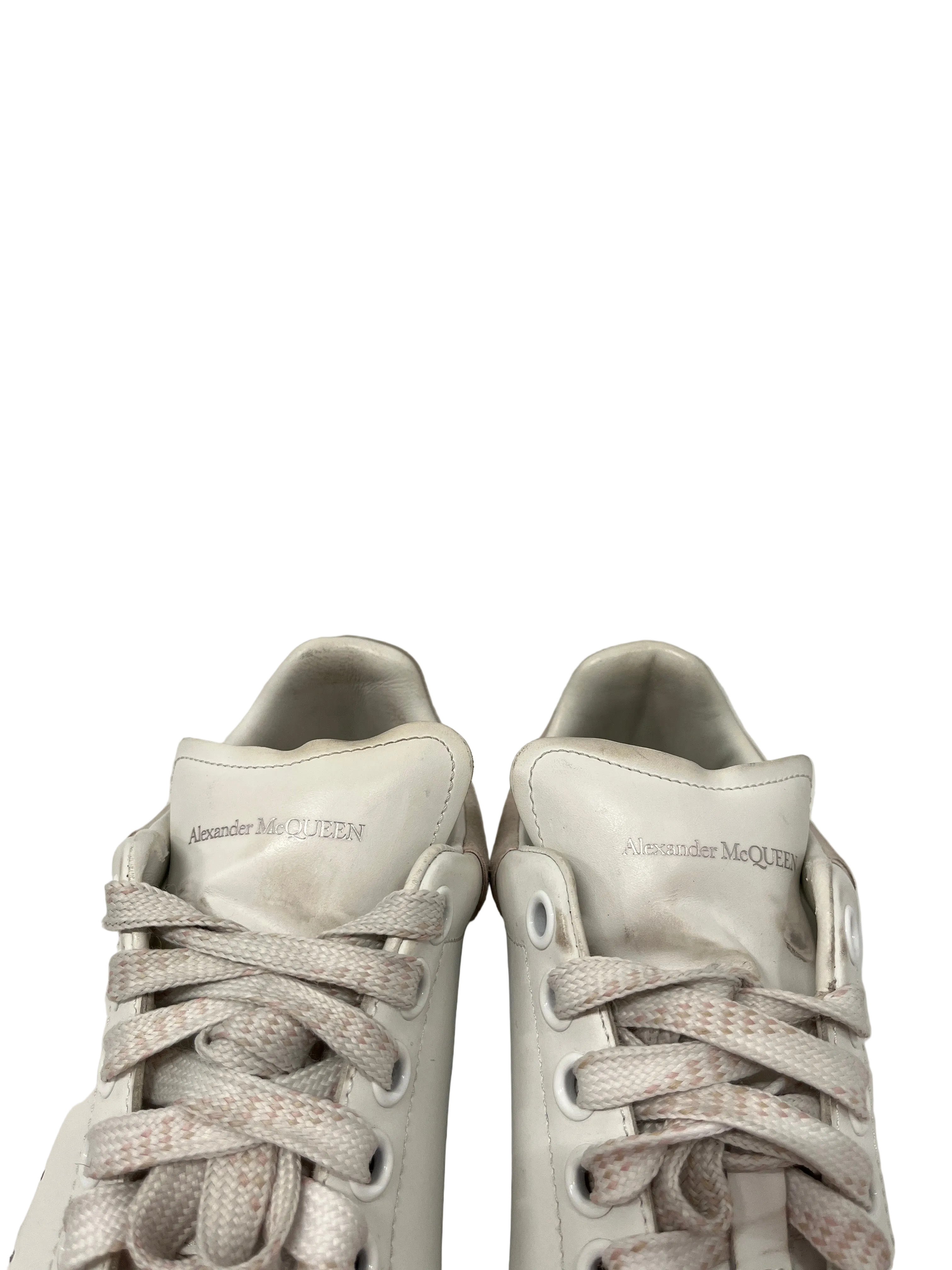 Alexander McQueen/Low-Sneakers/EU 38.5/Leather/WHT/Chunky Heel/OVERSIZED LEATHER SNEAKER view 7